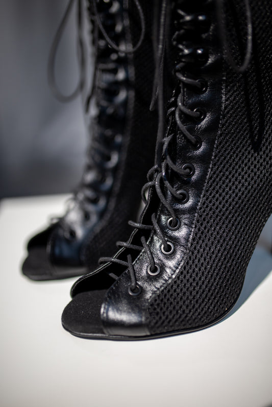 Buty na obcasie, skóra naturalna (9 cm) High heels