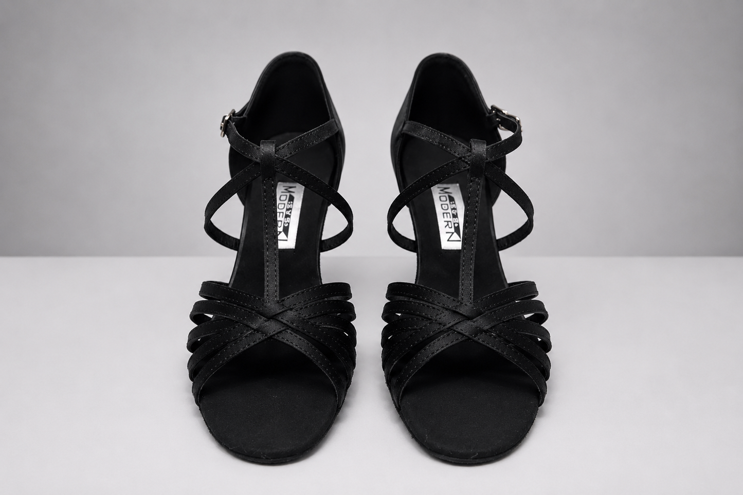 Czarne buty do tańca latino damskie – obcas 5 cm