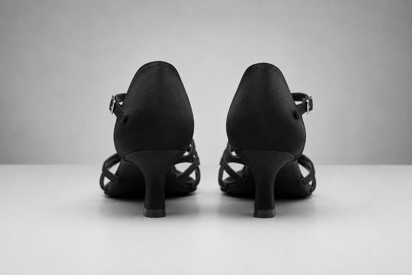 Czarne buty do tańca latino damskie – obcas 5 cm