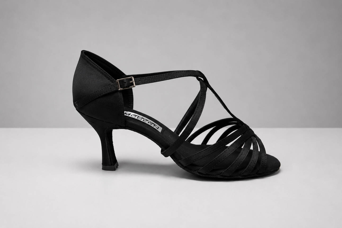 Czarne buty do tańca latino damskie – obcas 7 cm