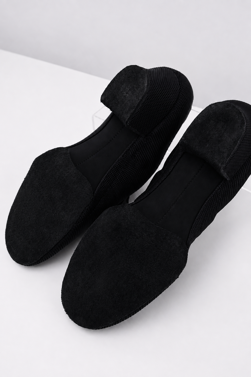Galex – męskie buty do tańca latynoamerykańskiego, czarny zamsz